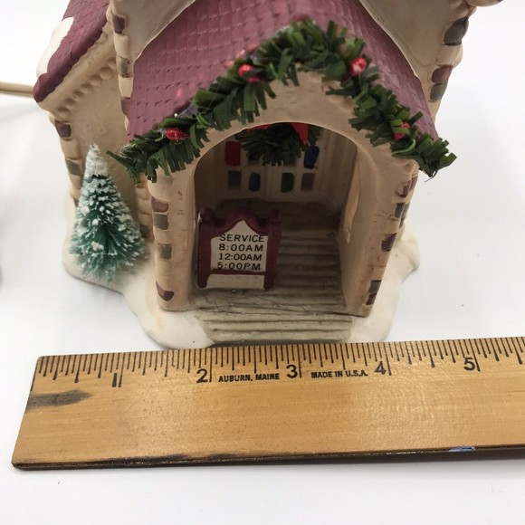 Vintage Christmas Valley 1992 Collector’s Series Lighted Village Church … - Picture 13 of 16